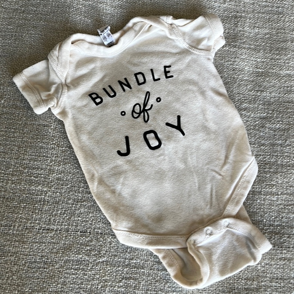 🔥Rabbit Skins 6 month onesie “Bundle of Joy”.